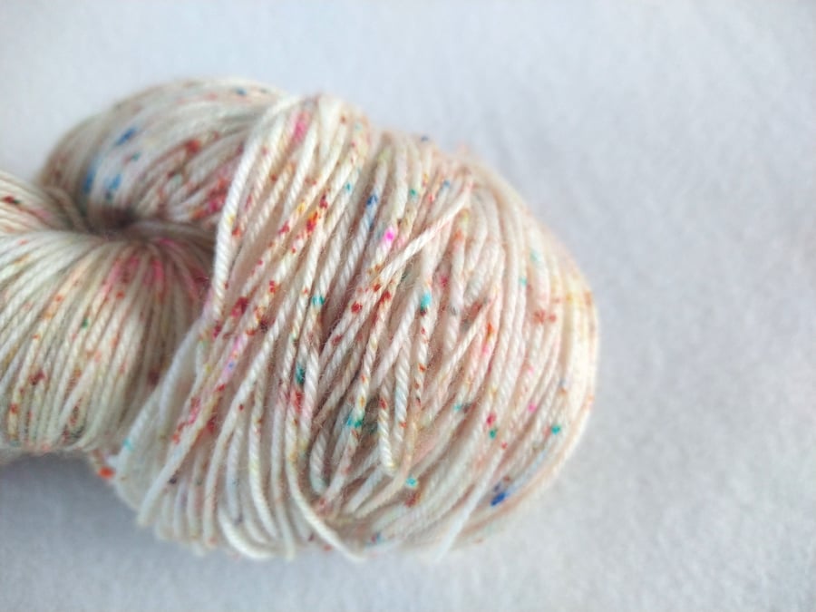 Hand Dyed Merino 4Ply Birthday Cake Yarn