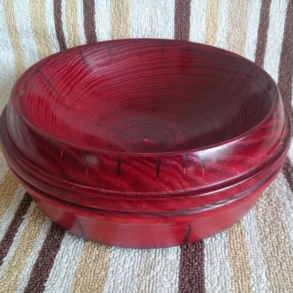  Wooden Bowl  ( 4 ) Decorative Handmade