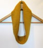 Cowl Infinity Scarf in Mustard Alpaca Wool - Image 4