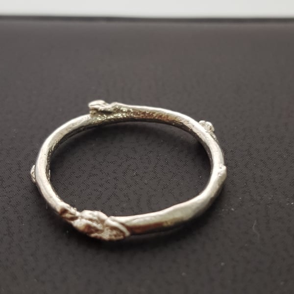 Sterling Silver Twig Ring