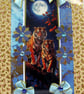 Hand Crafted Decoupage Greeting Card - Blank - 3415 Tiger Wildlife Animal - Image 2