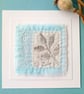 Printed Leaf Textile Art - Image 1