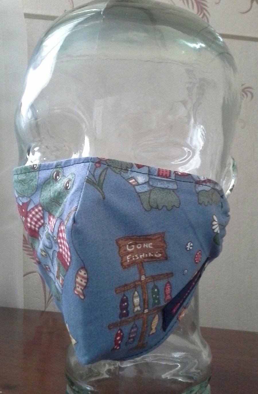 ADULT FREE SIZE Face Covering with Ear Protector Band 100% Cotton