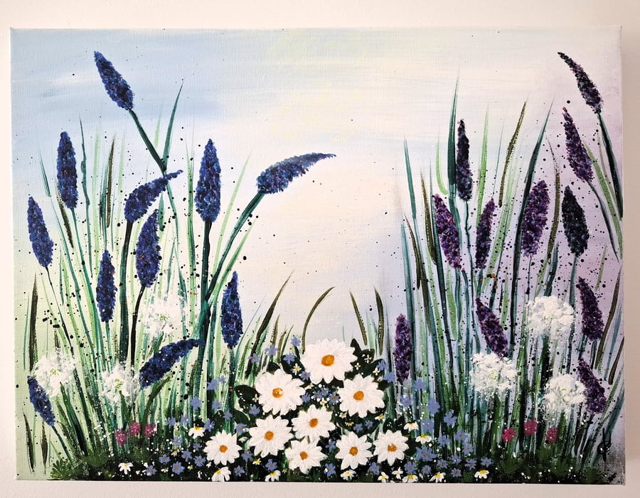 Original Abstract Acrylic Painting - Abstract Art – Floral Art