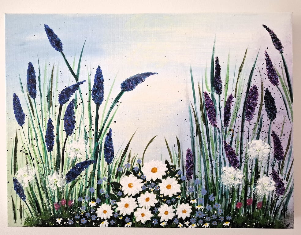 Original Abstract Acrylic Painting - Abstract Art – Floral Art