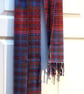 Handwoven Blue Tartan Scarf - Image 9