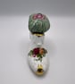 Pair of Vintage Upcycled 'Old Country Roses' Decorative Shoe Pin Cushions - Image 9