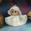 Tiny Ghost Gnome 'Wheez' OOAK Sculpt by Ann Galvin