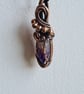 Natural Brandberg Crystal & Copper Necklace Pendant Gift Jewellery Jewelry - Image 8