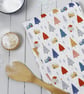 Alpine Village Xmas Tea Towel - Image 1