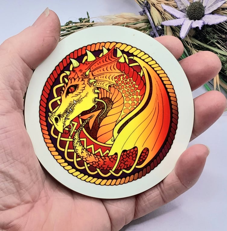 Dragon Celtic Knot Coaster