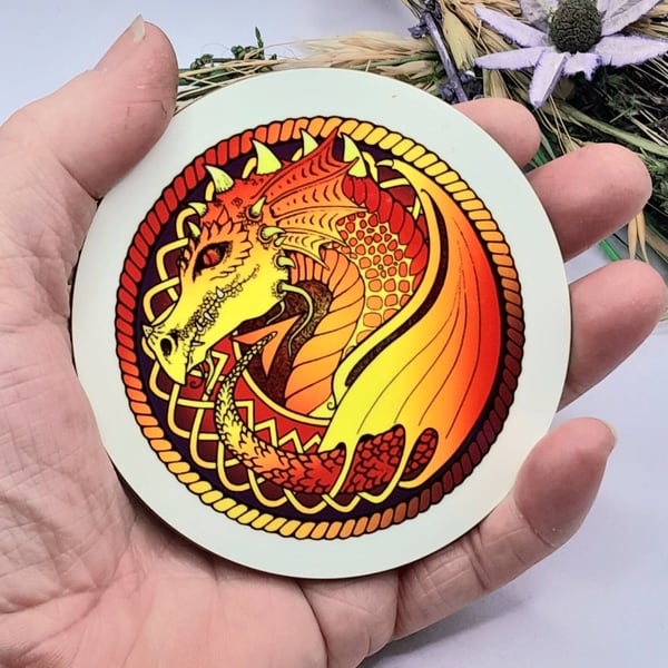 Dragon Celtic Knot Coaster