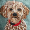 Commissioned Needle felted Pet Portrait