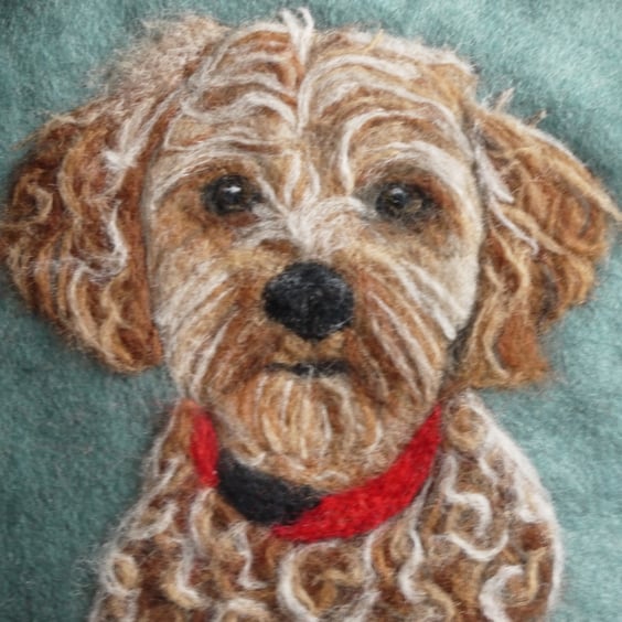 Custom made Needle felted Pet Portrait
