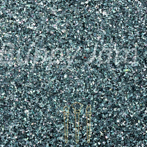 HM030 - 240mm x 140mm Mother of Pearl Real shell Black Silver Starry Night.  