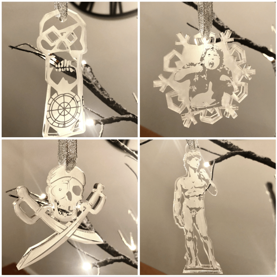 Goonies themed Christmas Tree Decorations