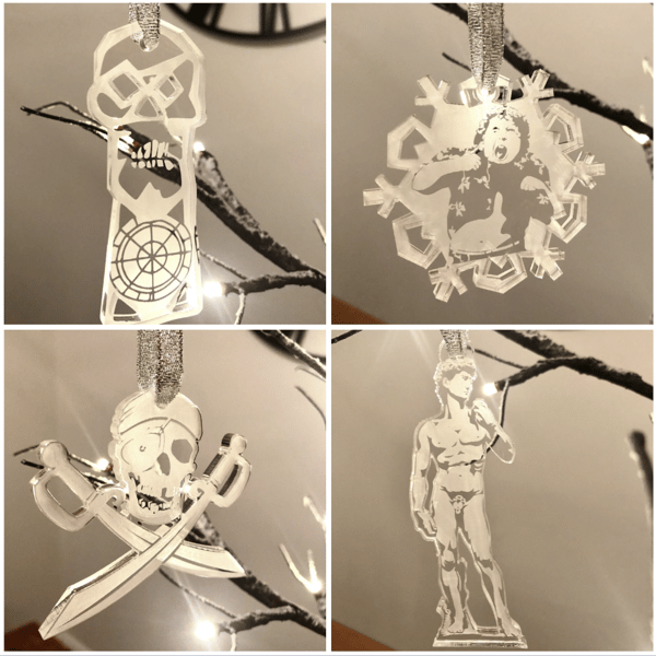 Goonies themed Christmas Tree Decorations