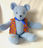 Stilton, a big, blue hug of a bear with a knitted waistcoat. Perfectly imperfect - Image 10