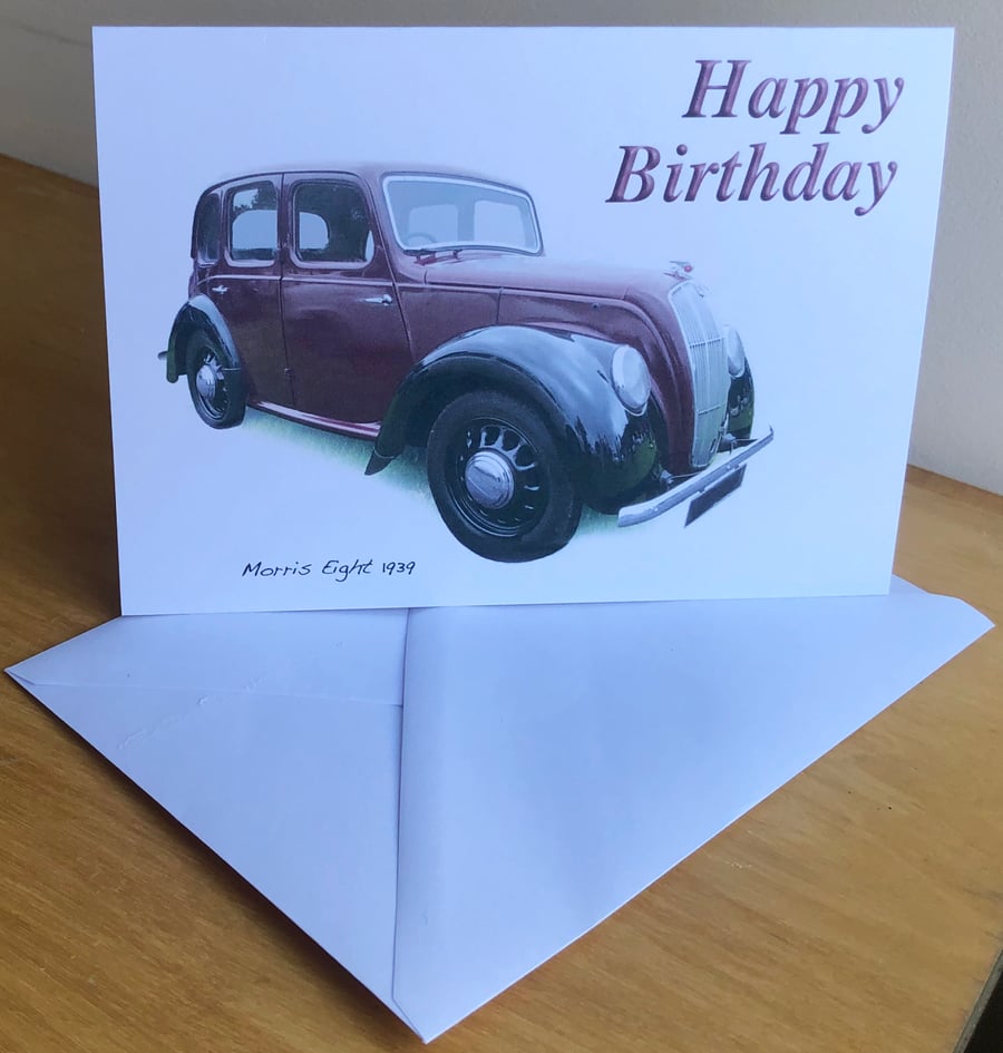 Morris Eight 1939 - Birthday, Anniversary, Retirement or Plain Card