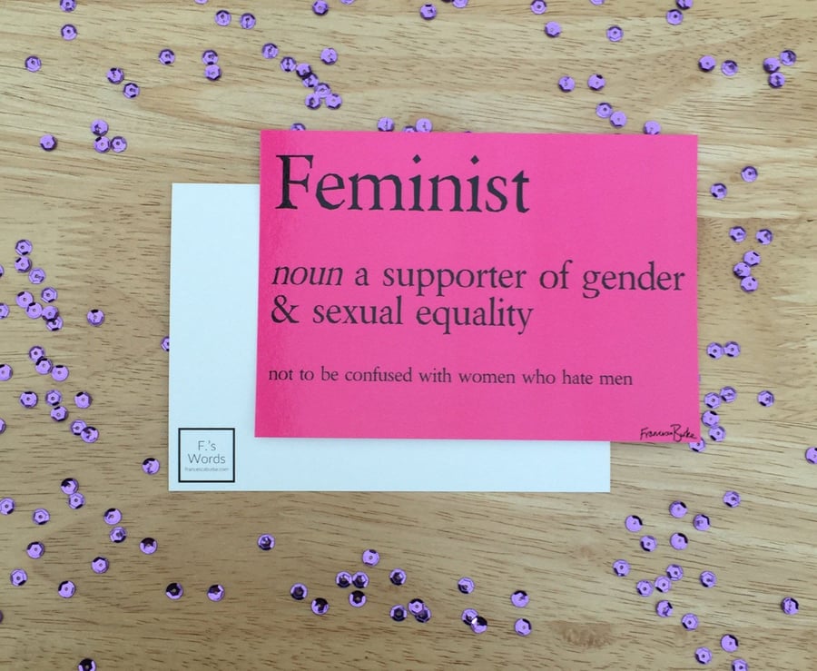 Feminism Definition Feminist Print, Decor, Gift for Friend, Sister, Daughter