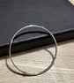 "Algorithmic" - Sterling Silver & 9ct Gold Wrapped Bangle - Made to any size 