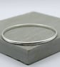 Solid Silver Bangle with Smooth Finish  - Image 1