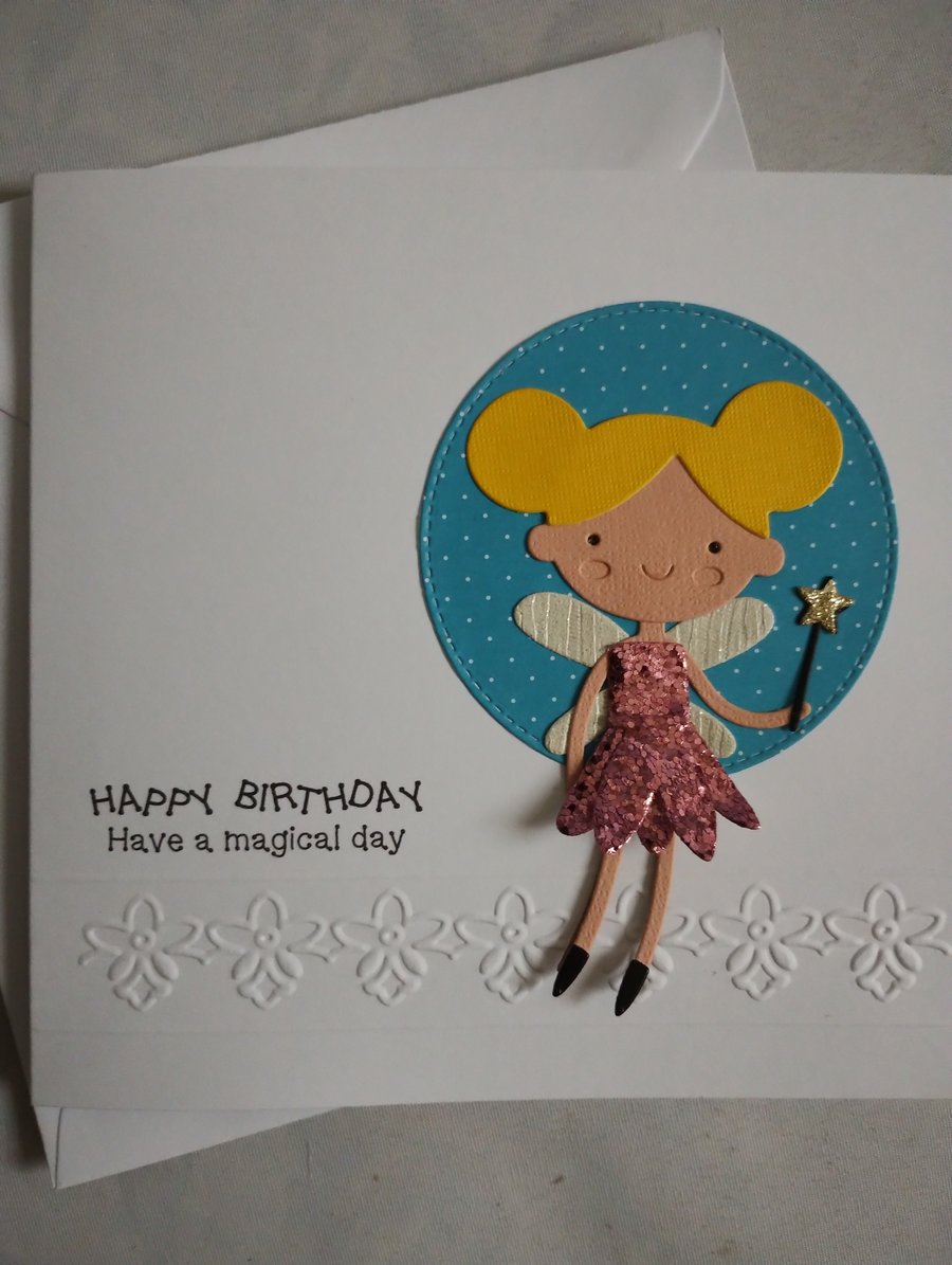 Dancing Fairy Daisy Happy Birthday - Have a magical day 