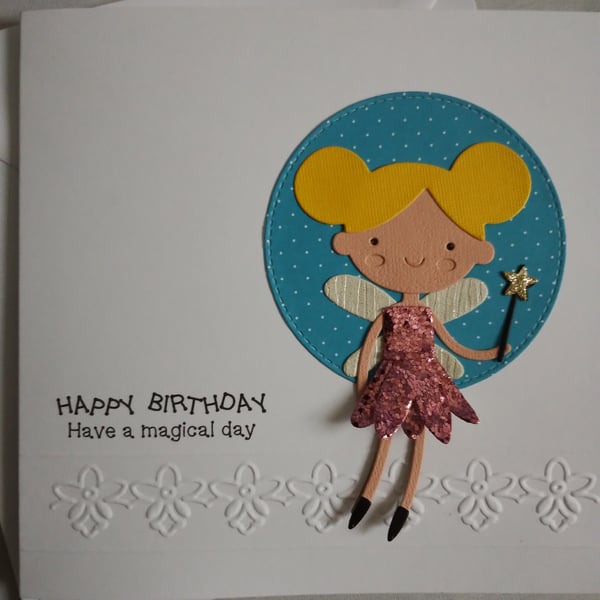 Dancing Fairy Daisy Happy Birthday - Have a magical day 