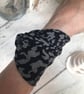 Black Twist wrist cover bracelet , tattoo covering for wrist, black bracelet,  - Image 2