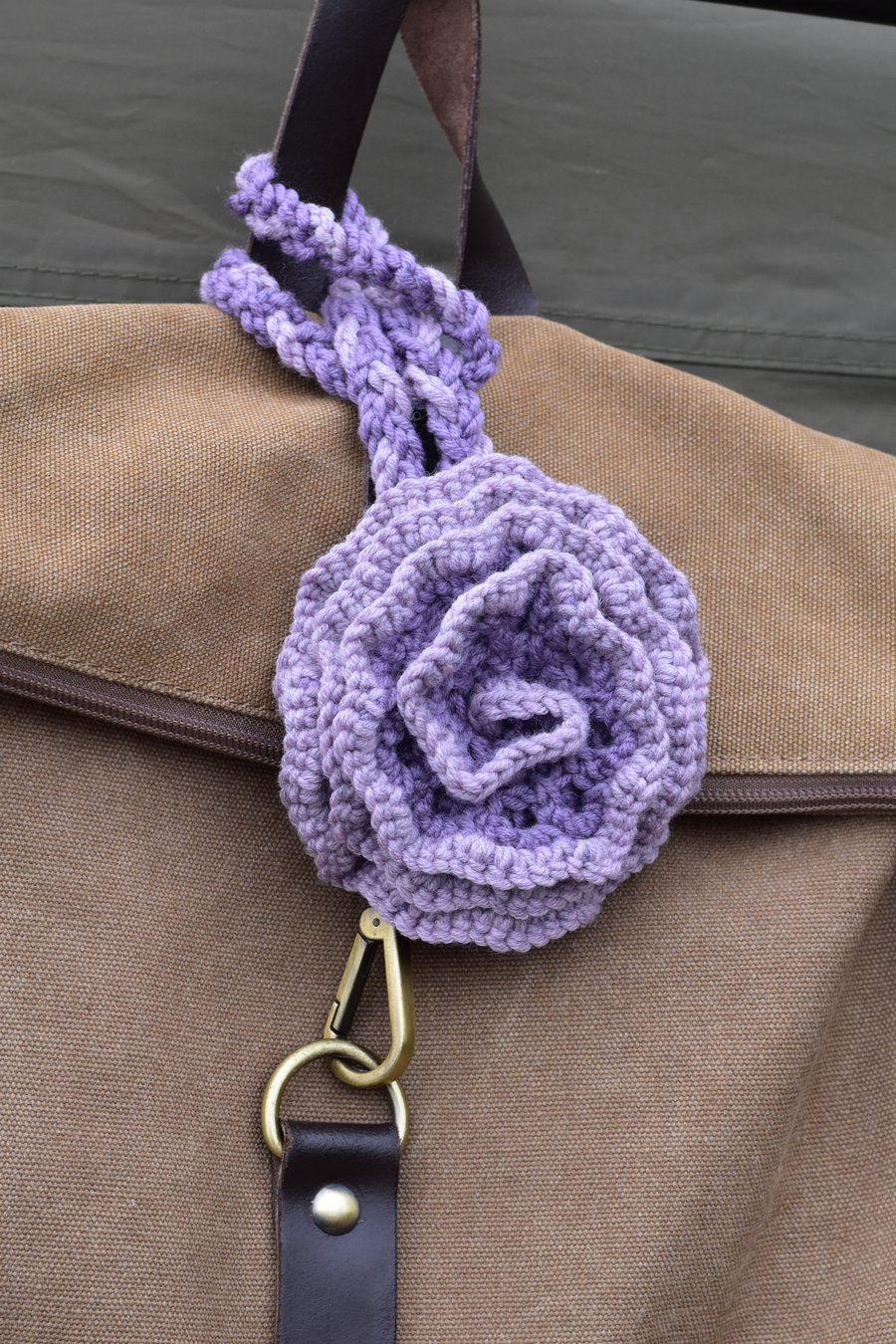 Handmade Merino Wool Bag Flower