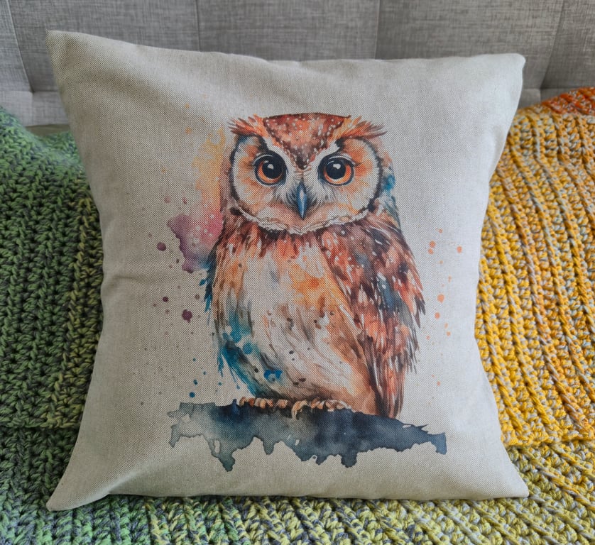 Owl Cushion - Option 5 (6 Designs Available)