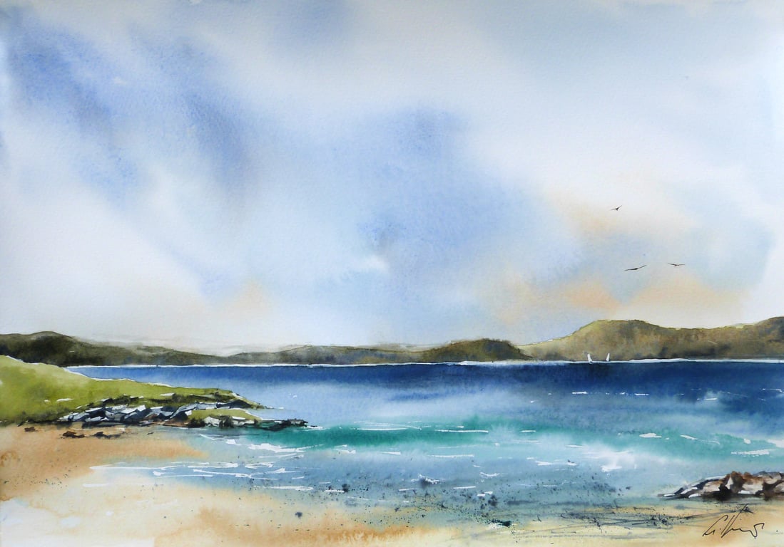 Walk With Me No4, Original Watercolour Painting. 