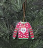 Crystal Art Christmas Jumper Tree Ornament 