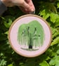 Weeping Willow Embroidery Art