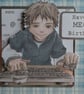 Birthday Card - Computer Keyboard - Have A Mega Birthday - Image 2