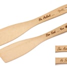 Personalised Wooden Engagement  Wedding Spatula - 'He Asked .. She Said Yes'
