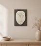 Botanical Wheat Plaster Relief Wall Art - Handmade Taupe Farmhouse Decor