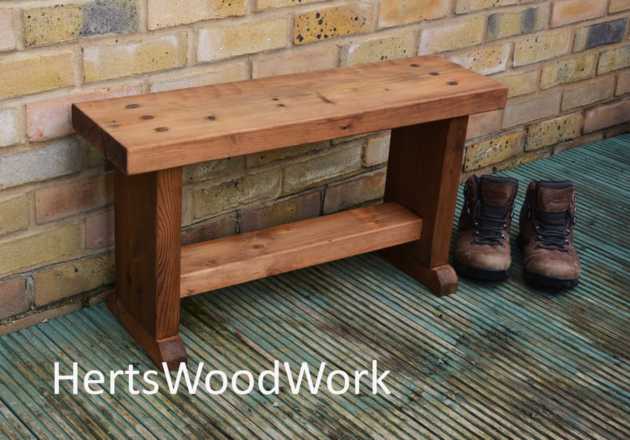 Handcrafted deals wooden bench