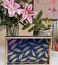 Navy Blue and Gold Feather Tray - Image 5