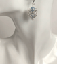 Sterling Silver Angelite Chainmaille Earrings - Image 4