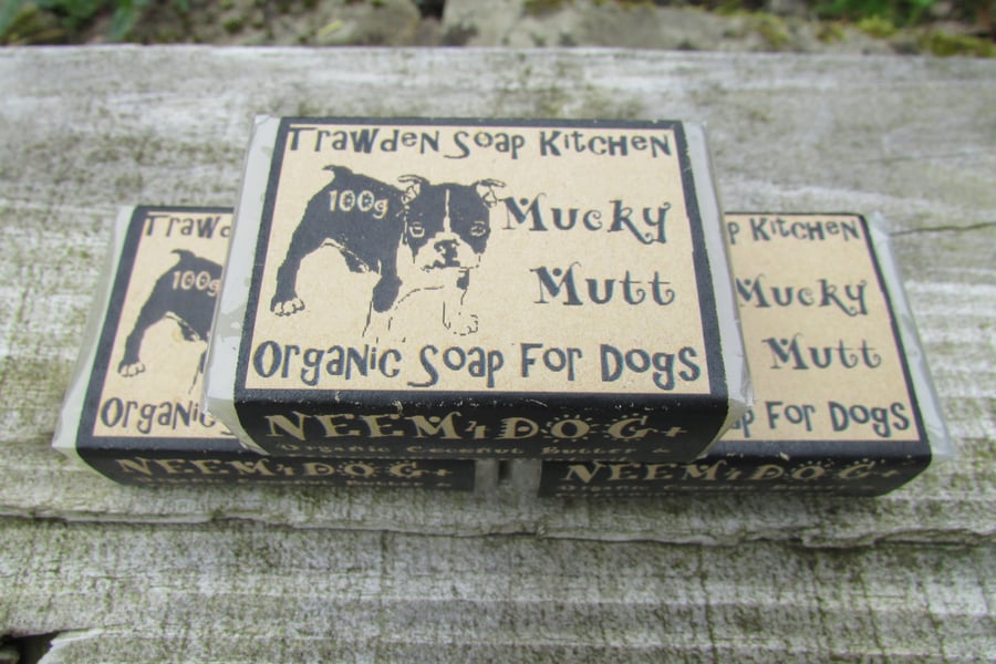 Mucky Mutt Organic Soap Shampoo for Dogs. With Neem. PH Balanced