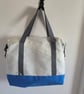 Large Upcycled Sailcloth Travel Bag – Zipped Weekender and Carryall Tote - Image 4
