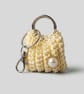 Handmade Ribbed Crochet Keyring