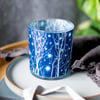 Starry Winter's Night Cyanotype Candle Holder