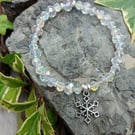 Crystal Snowflake handmade bracelet