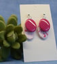 Marbled Oval Drop Earrings - Image 5