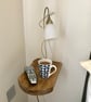 Bedside Table, Handmade Small Table, Wall hung Table, Shelf, Reclaimed Antique E - Image 7