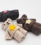Tiny bear, miniature felt teddy  - Image 4