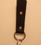 Veg tan leather keyring 