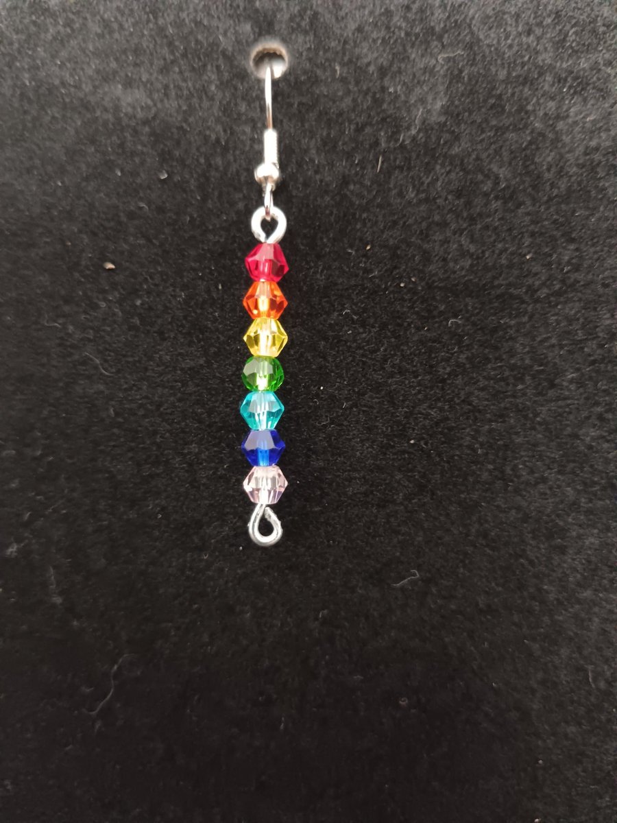 Drop rainbow earrings